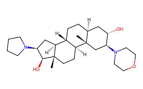 3α,17β-dihydroxy-2β-(morpholin-1-yl)-16-(pyrrolidin-1-yl)-5α-androstan 119302-20-4